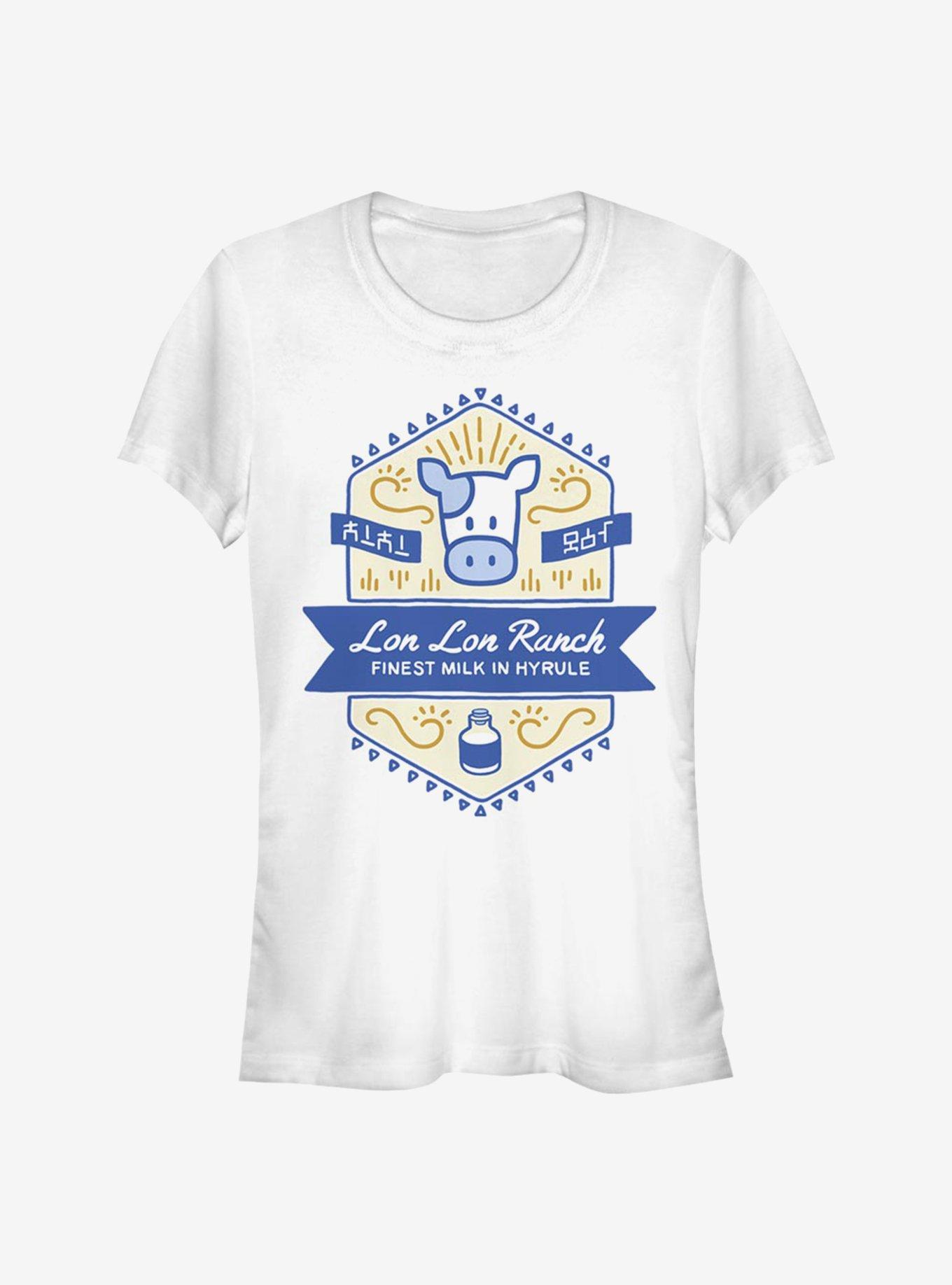 The Legend Of Zelda Lon Lon Ranch Girls T-Shirt, WHITE, hi-res