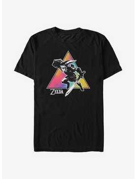 The Legend Of Zelda Tie Dye Link Silhouette T-Shirt, , hi-res