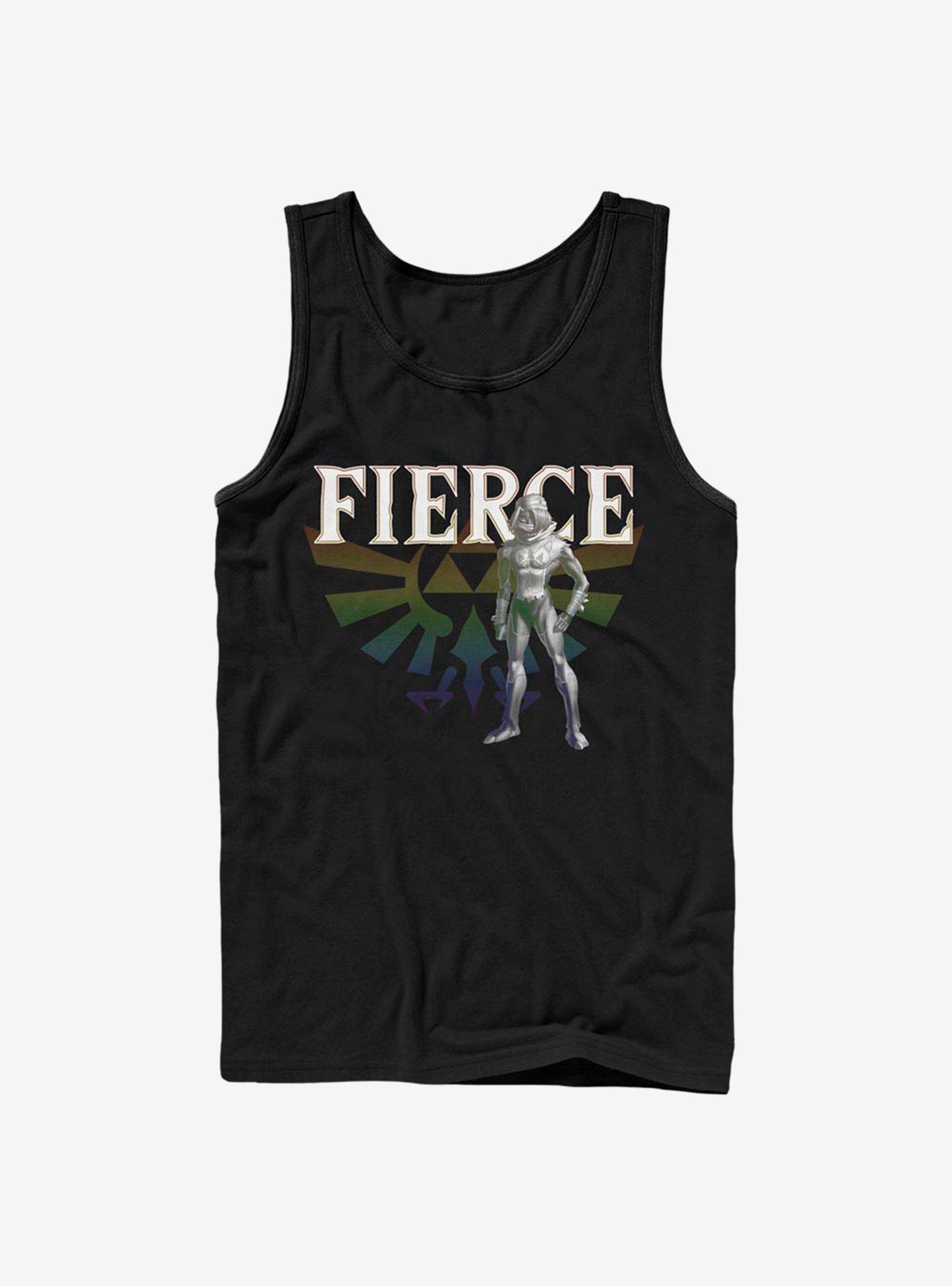 The Legend Of Zelda Shiek Fierce Tank, BLACK, hi-res