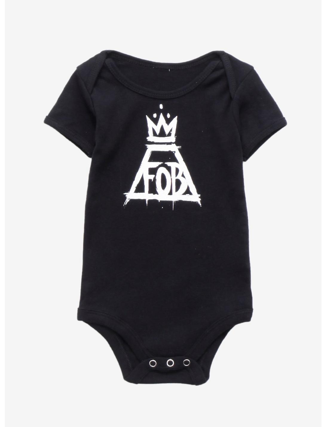 Fall Out Boy Crown Infant One-Piece, BLACK, hi-res