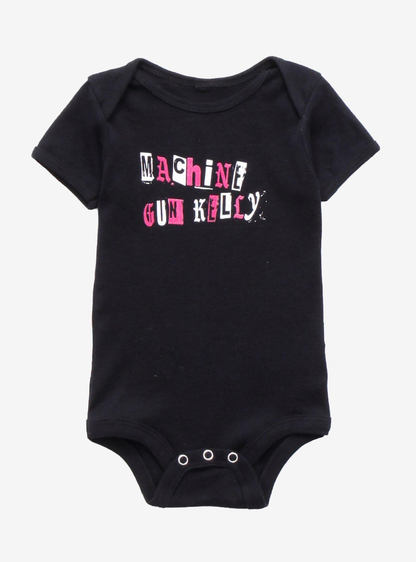 Machine Gun Kelly Logo Infant One-Piece, BLACK, hi-res
