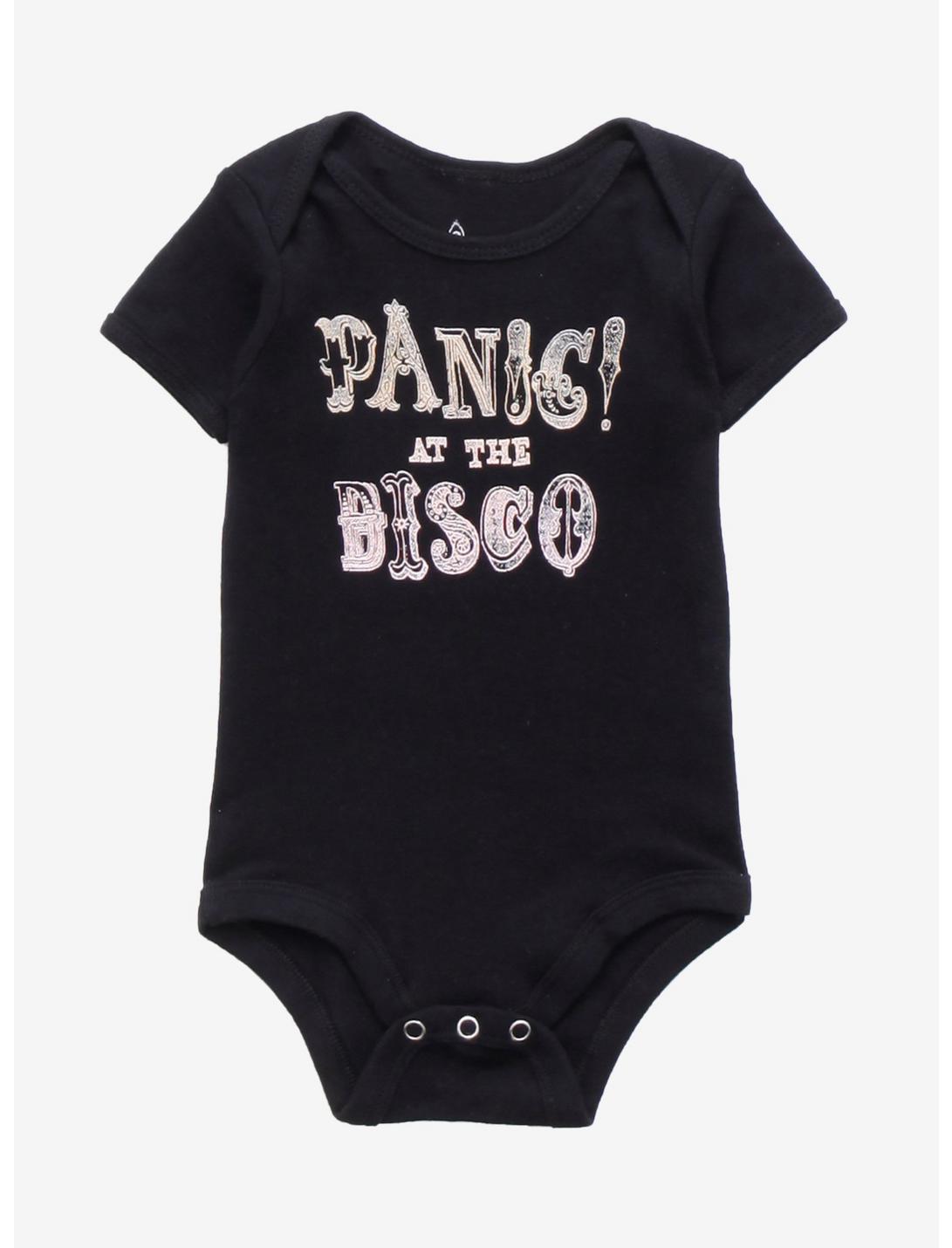 Panic! at the Disco Logo Infant One-Piece, BLACK, hi-res