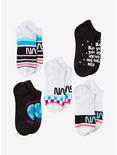 NASA Multicolor No-Show Socks 5 Pair, , hi-res