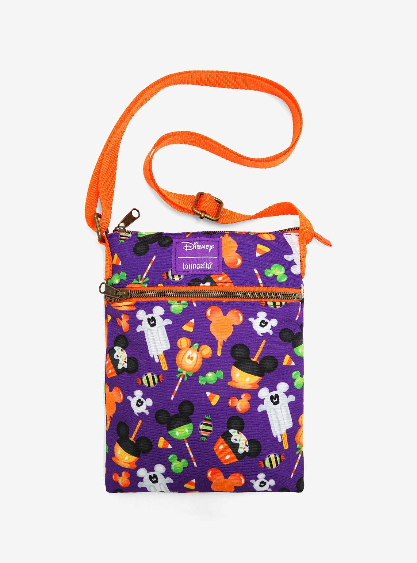 Loungefly Disney Mickey Mouse Halloween Treats Passport Crossbody Bag