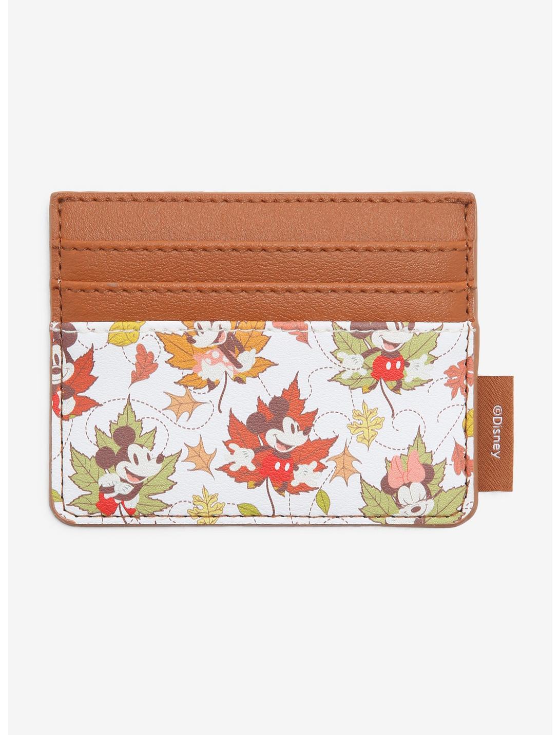 Disney Mickey Mouse & Minnie Mouse Fall Leaves Cardholder, , hi-res