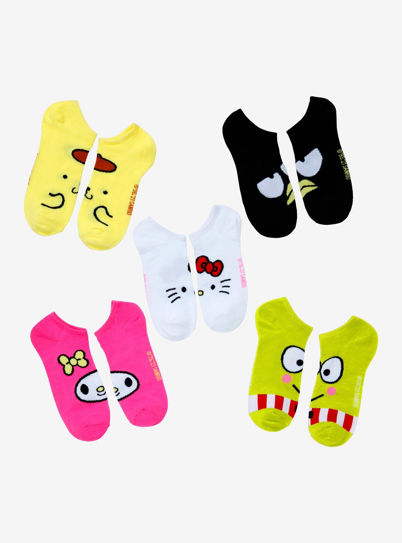 Hello Kitty And Friends Character No-Show Socks 5 Pair, , hi-res