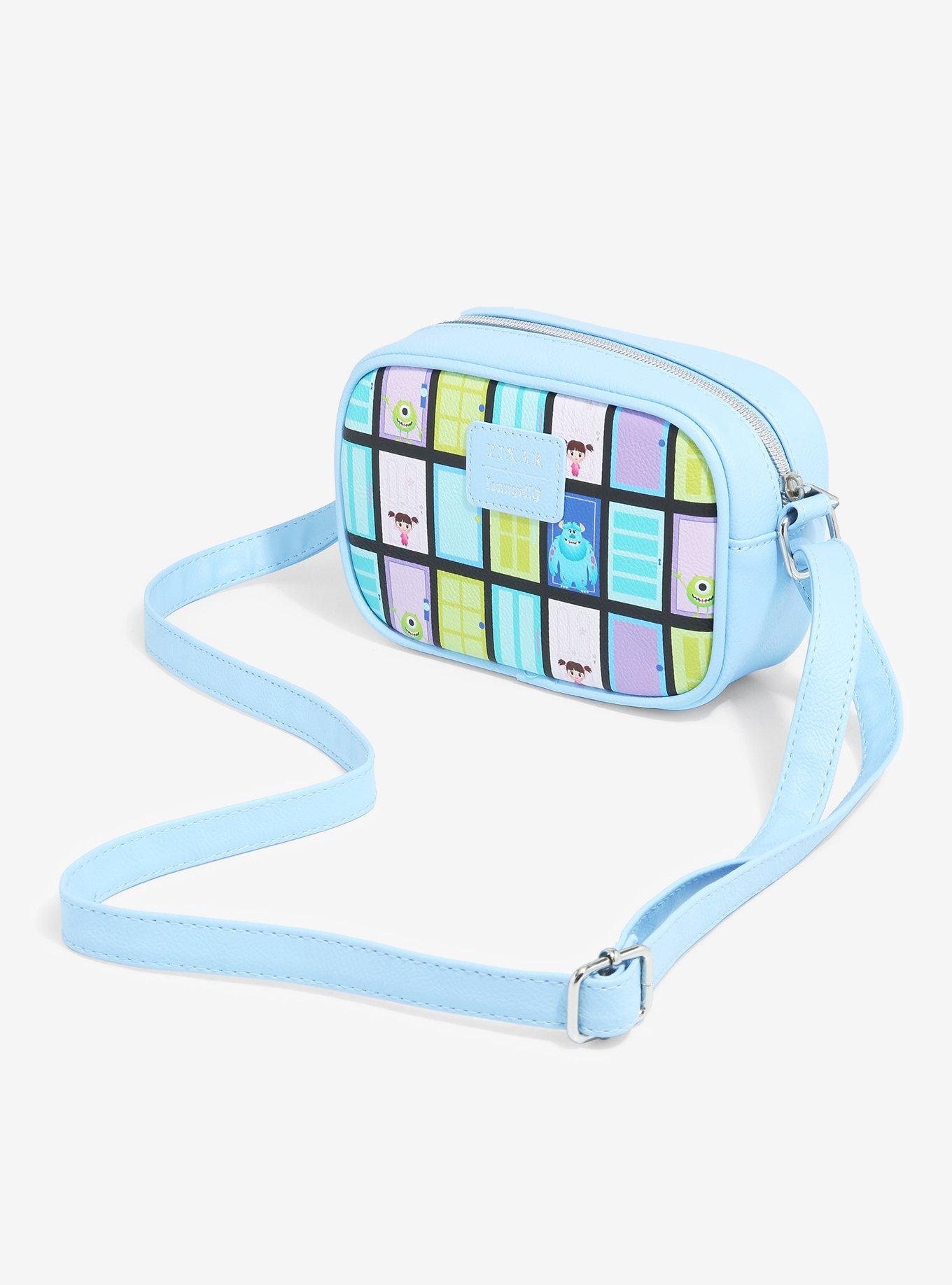 Loungefly Disney Pixar Monsters, Inc. Doors Camera Crossbody Bag