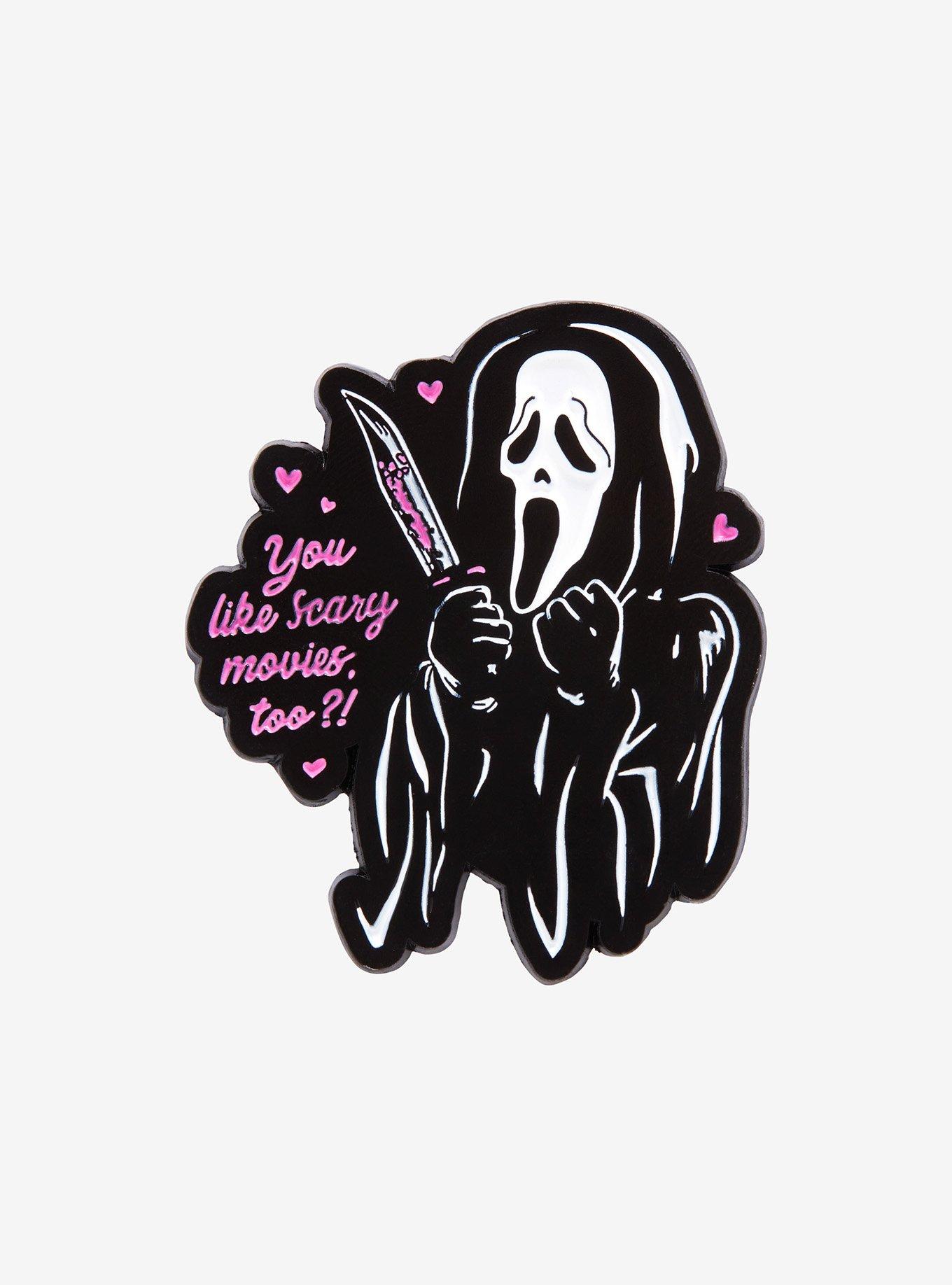 Scream Ghost Face Scary Movies Enamel Pin