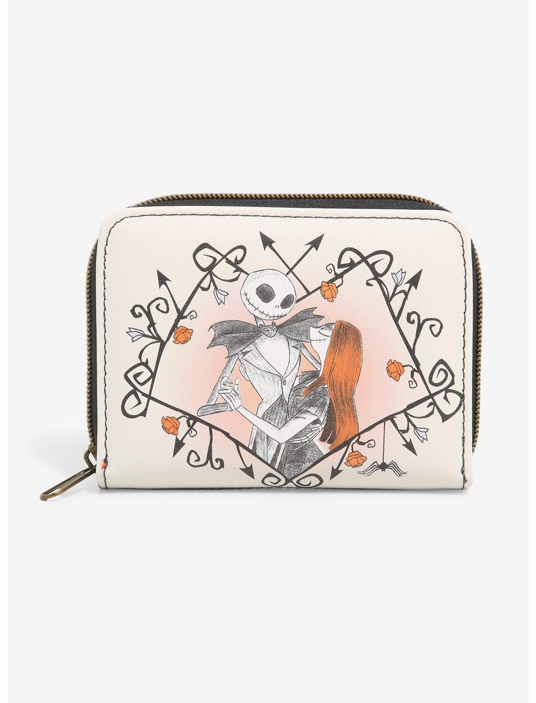 Loungefly The Nightmare Before Christmas Jack & Sally Graveyard Mini Zipper Wallet, , hi-res