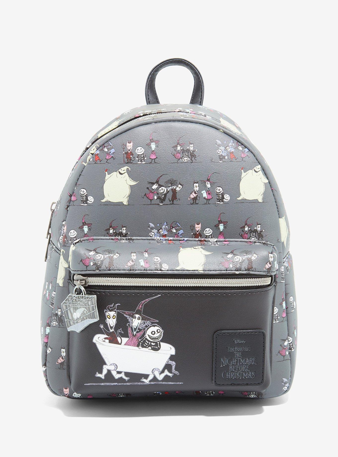 Loungefly Nightmare Before Christmas Mini Backpack Lock Shock Barrel Oogie  NWT