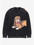 Disney The Fox and the Hound Copper and Tod Vintage Crewneck - BoxLunch Exclusive, ACID BLACK, hi-res