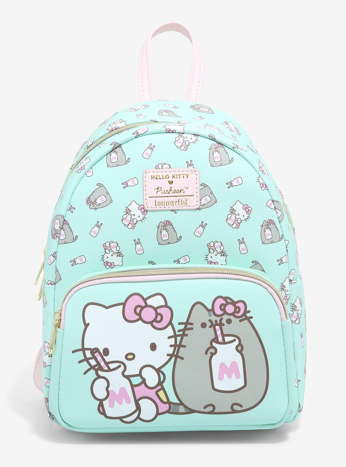 Loungefly Hello Kitty X Pusheen Mint Milk Mini Backpack
