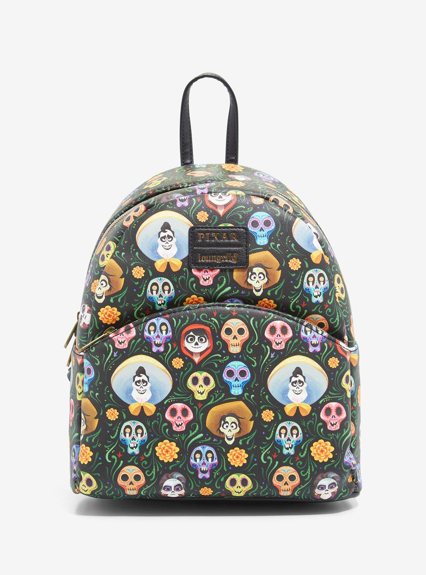 Loungefly Disney Pixar Coco Skulls Mini Backpack