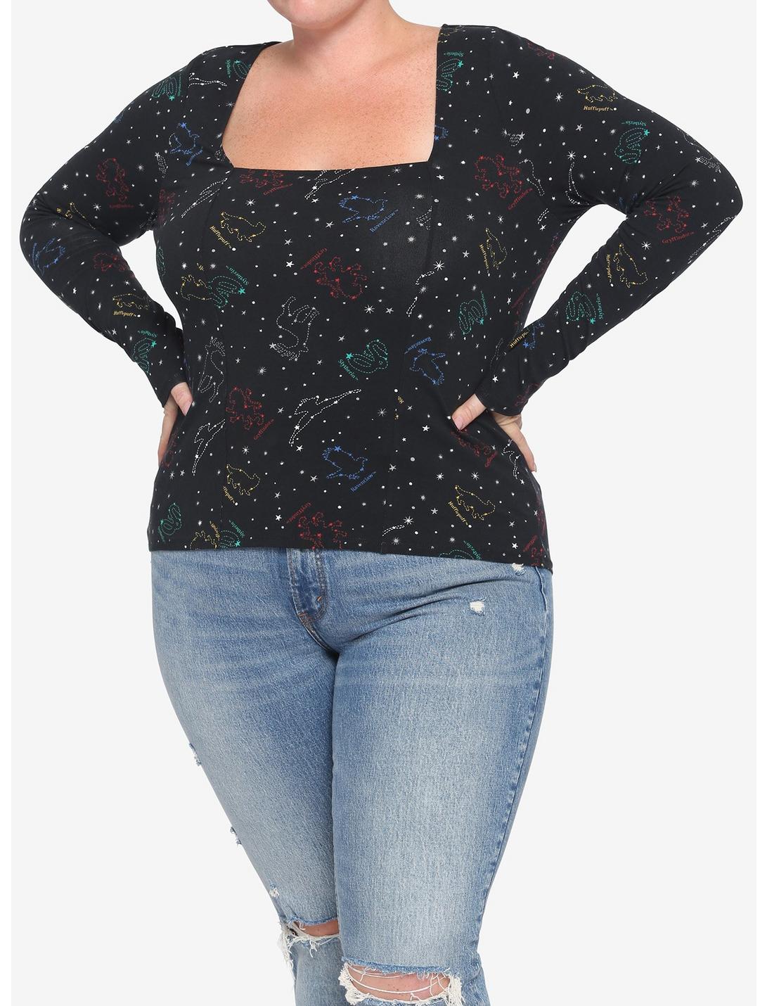 Harry Potter Constellation Girls Long-Sleeve Top Plus Size, MULTI, hi-res