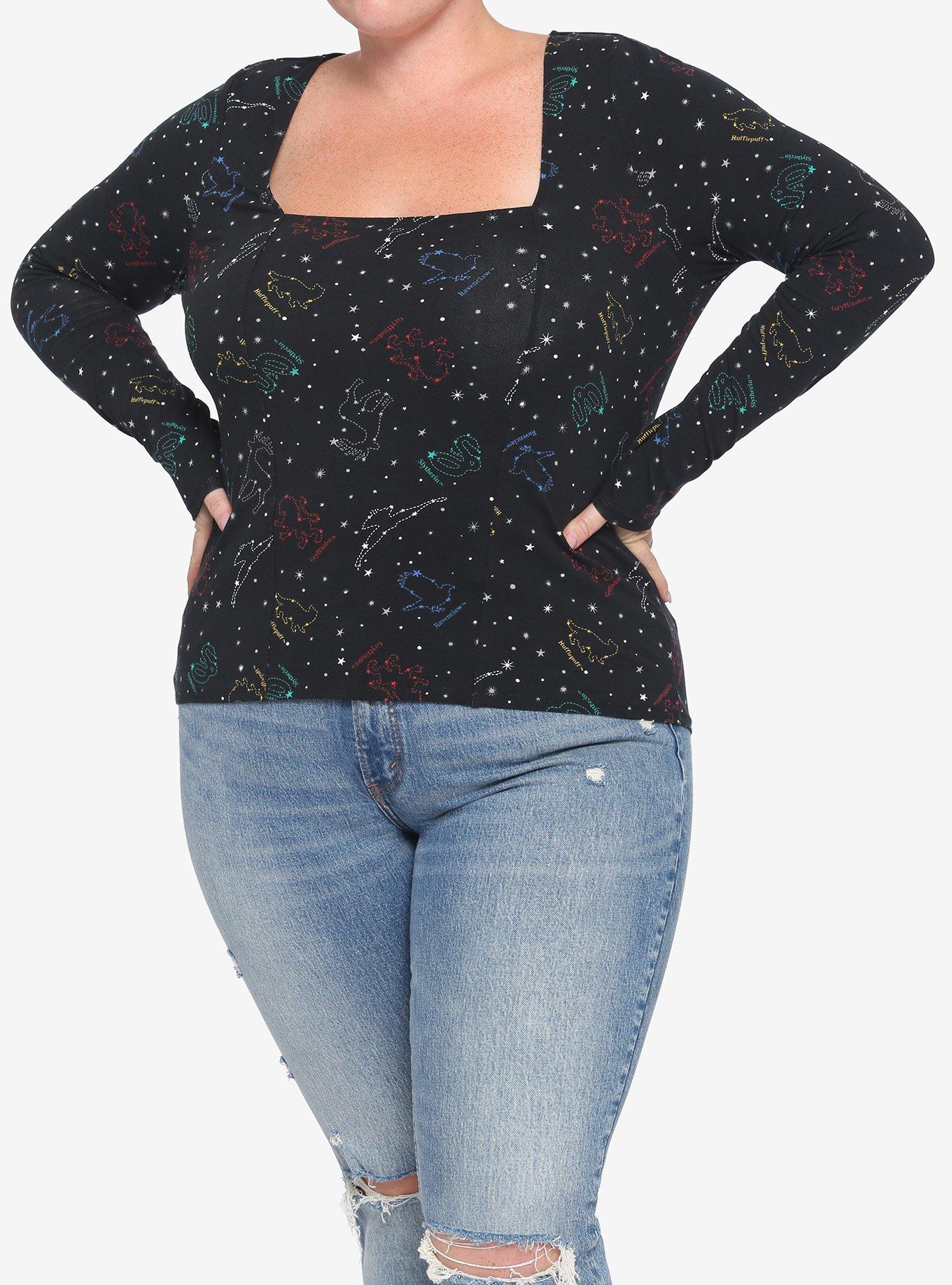 Harry Potter Constellation Girls Long-Sleeve Top Plus Size, MULTI, hi-res