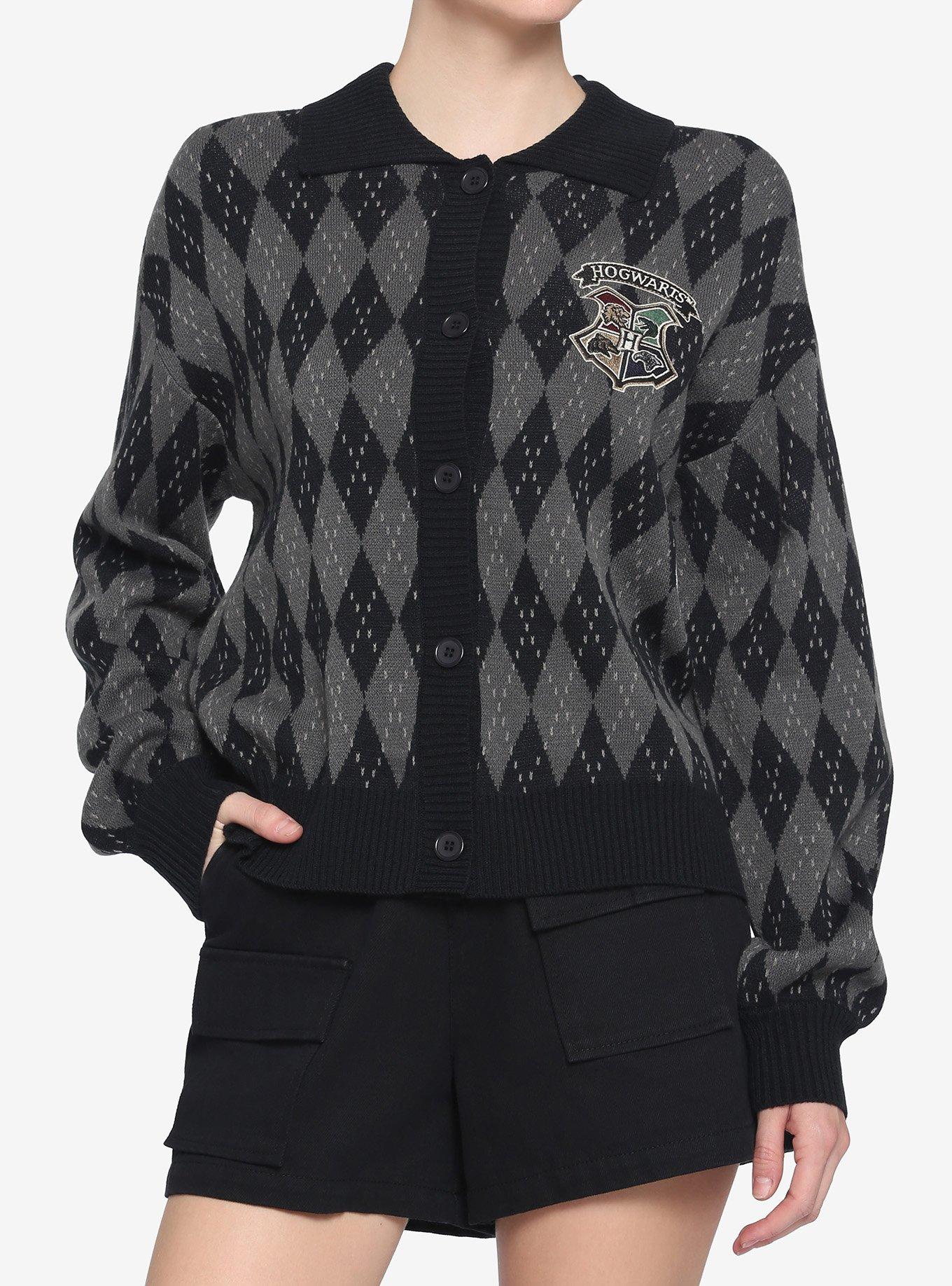 Harry Potter Hogwarts Argyle Girls Cardigan, MULTI, hi-res