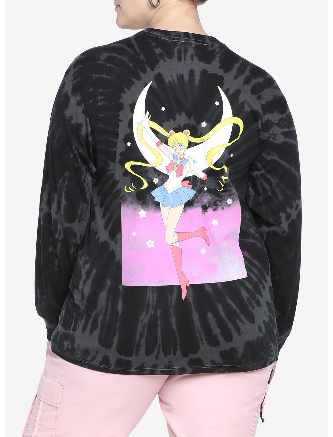 Sailor Moon Usagi Black Wash Long-Sleeve Girls T-Shirt Plus Size, MULTI, hi-res