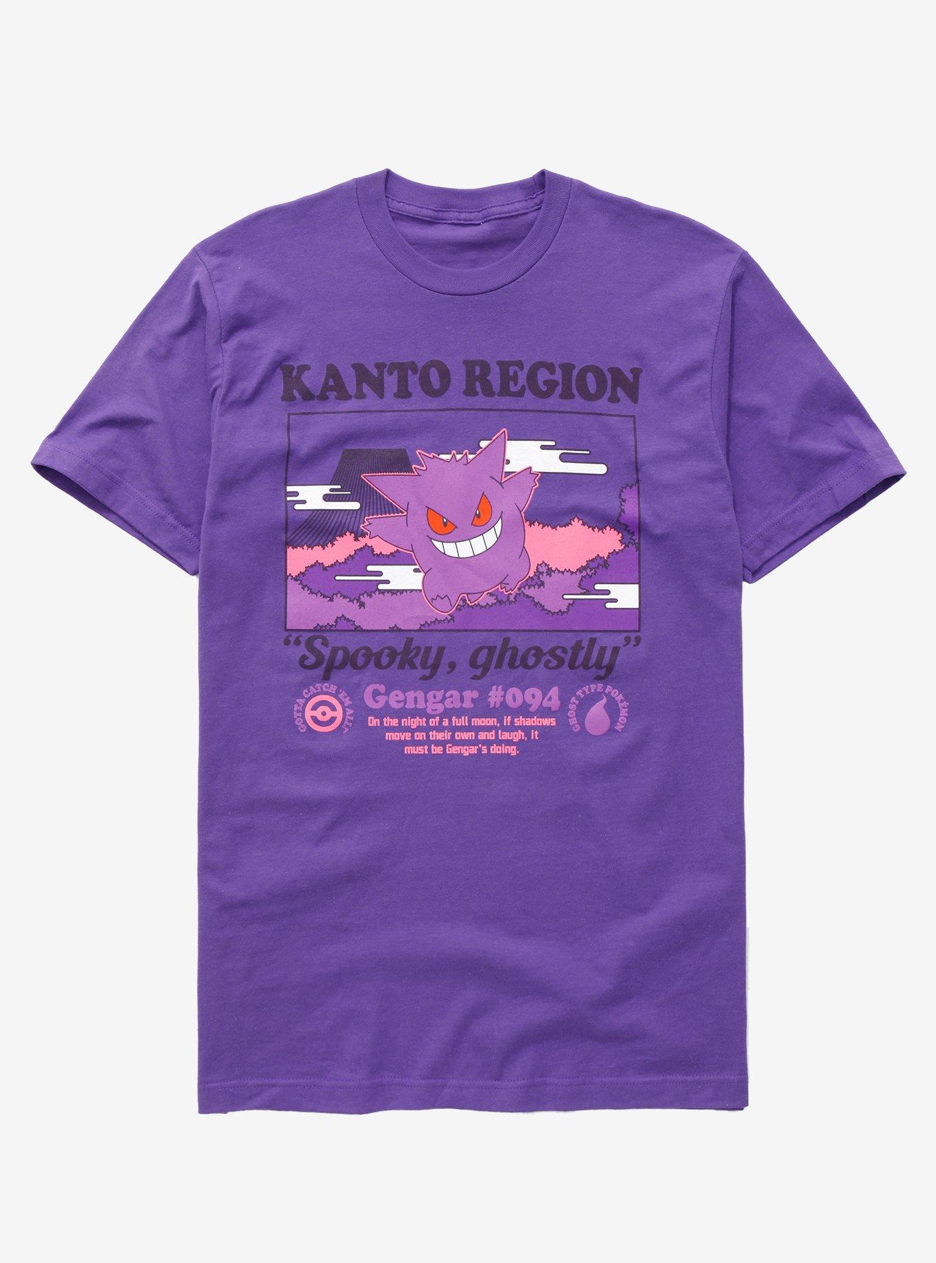 Pokémon Gengar Kanto Region T-Shirt - BoxLunch Exclusive, LILAC, hi-res