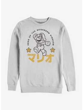 Nintendo Super Mario Japanese Text Sweatshirt, , hi-res