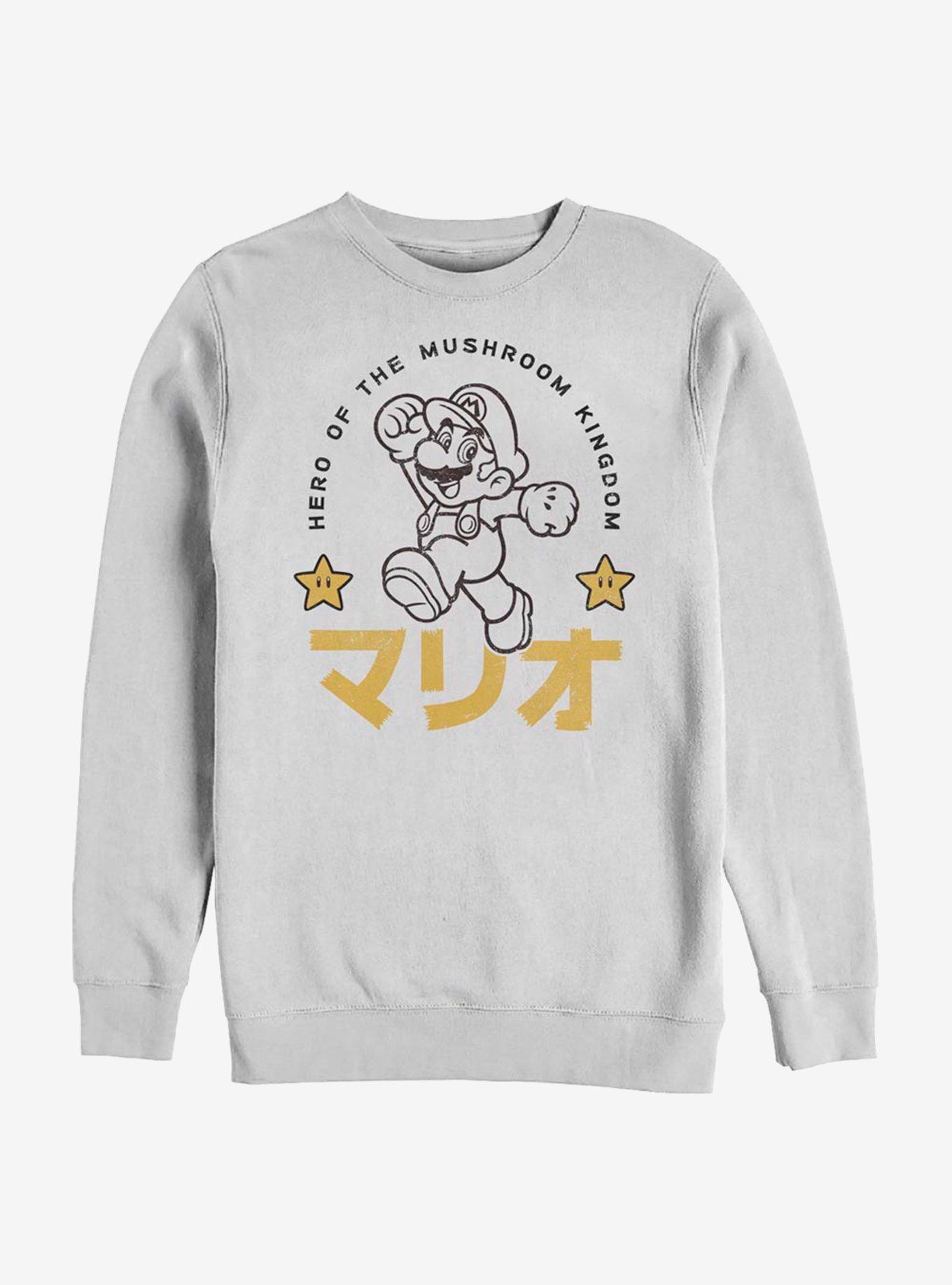 Nintendo Super Mario Japanese Text Sweatshirt, , hi-res