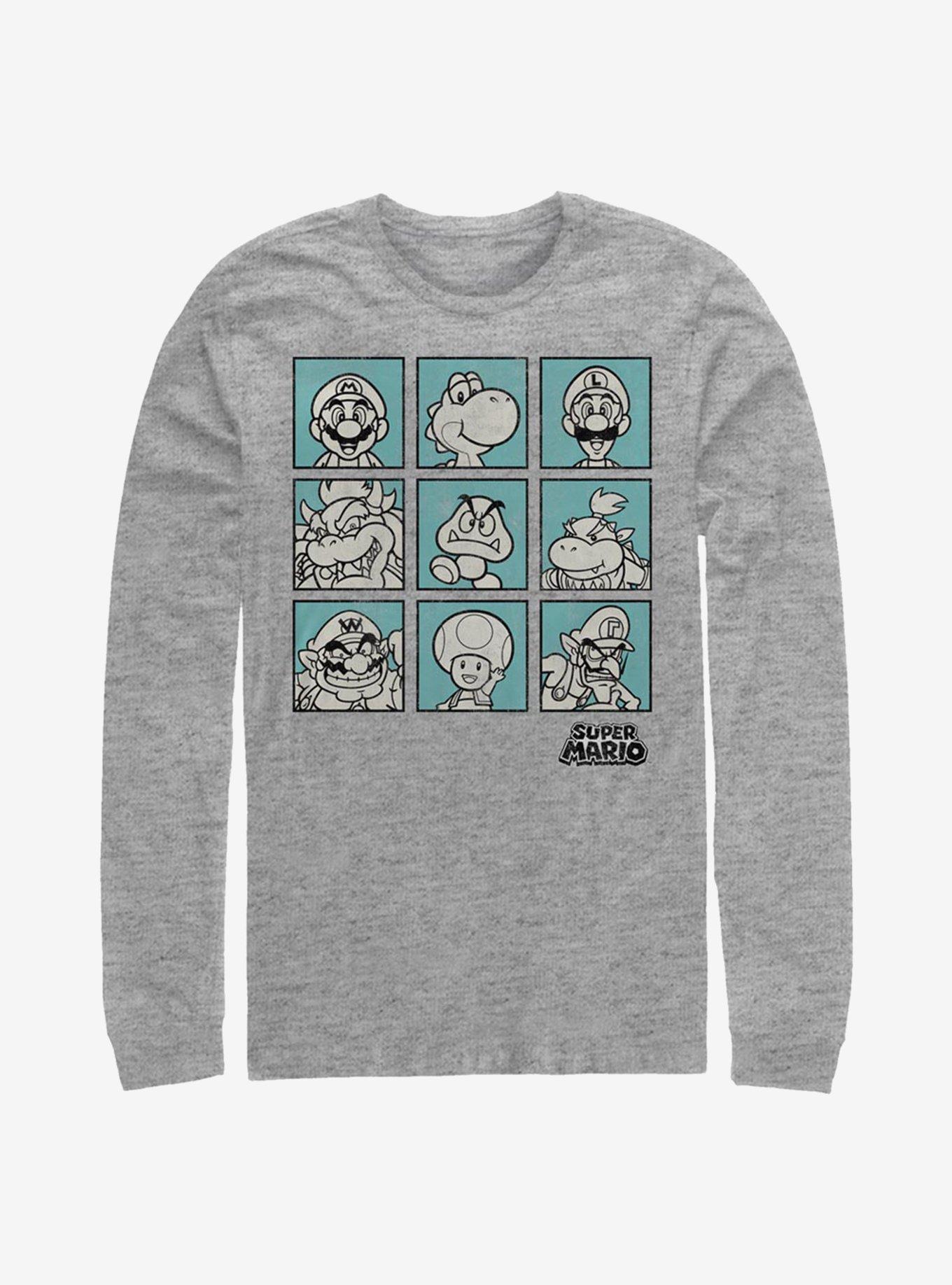 Nintendo Super Mario Box Seats Long-Sleeve T-Shirt, , hi-res