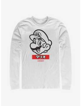Nintendo Super Mario Japanese Text Long-Sleeve T-Shirt, , hi-res