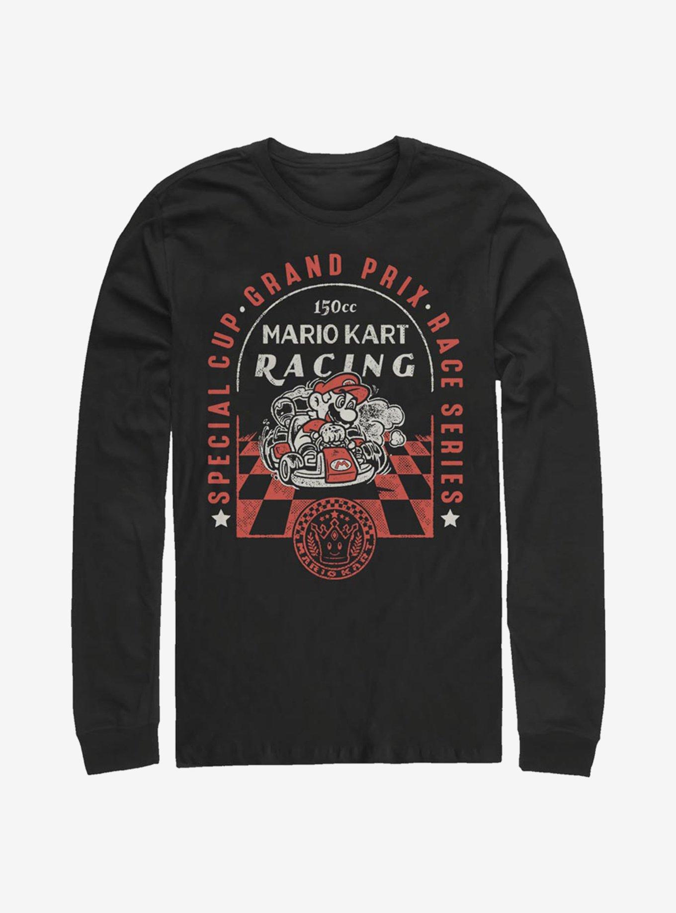 Nintendo Super Mario Checkered Grand Prix Long-Sleeve T-Shirt, , hi-res