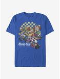 Nintendo Super Mario Checkered Kartin' T-Shirt, ROYAL, hi-res