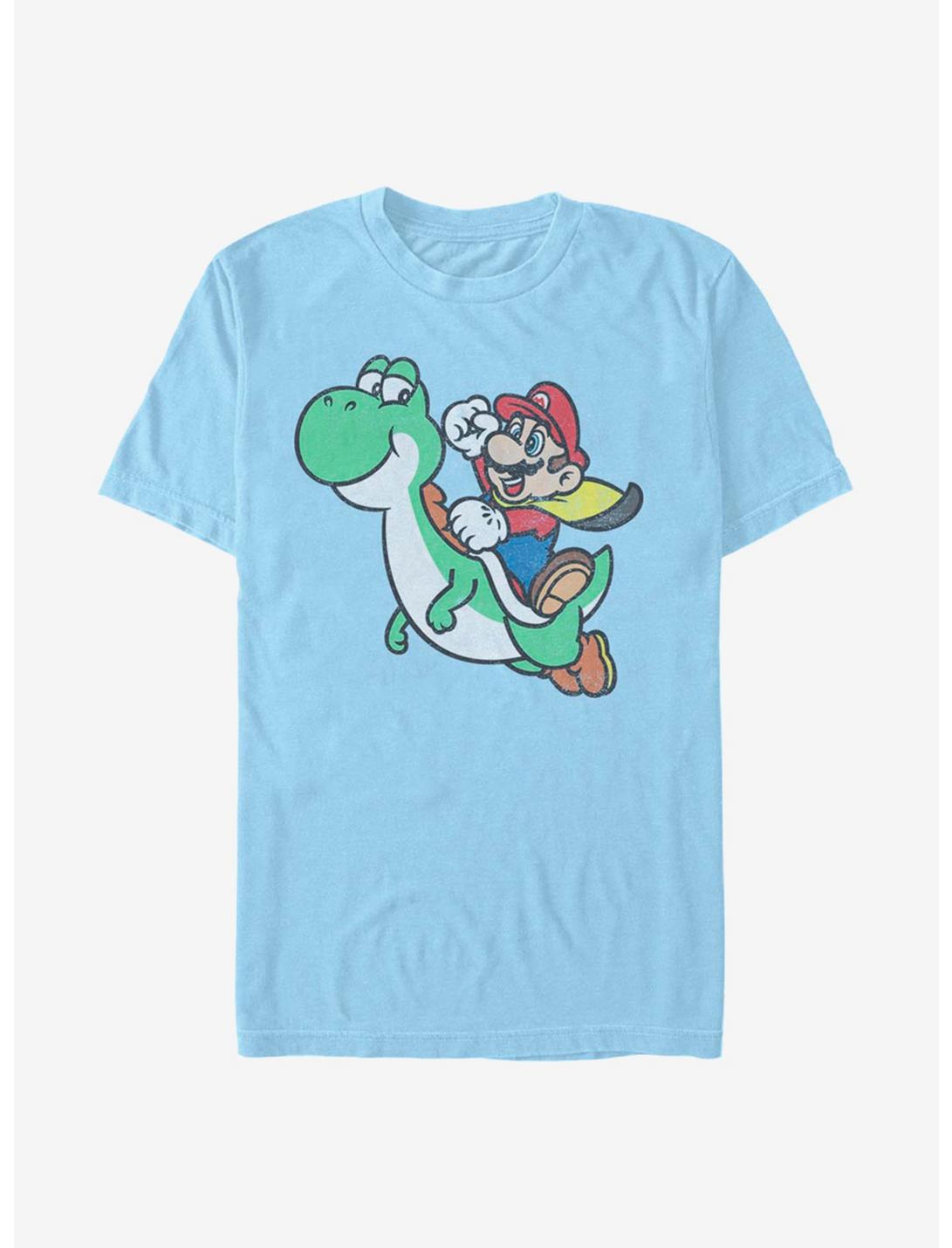 Nintendo Super Mario Yoshi Jump T-Shirt, LT BLUE, hi-res
