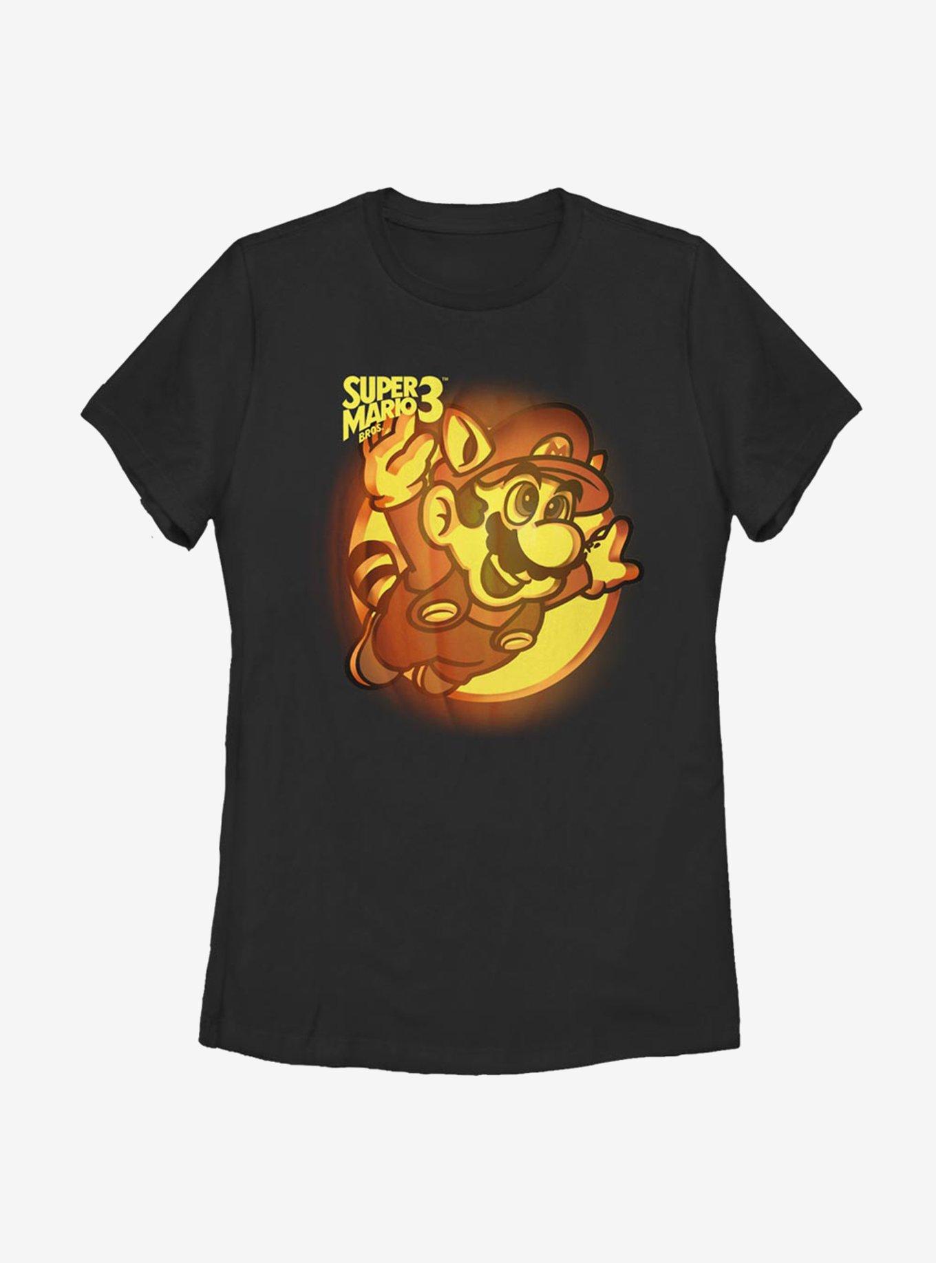 Nintendo Super Mario Pumpkin Logo Womens T-Shirt, , hi-res