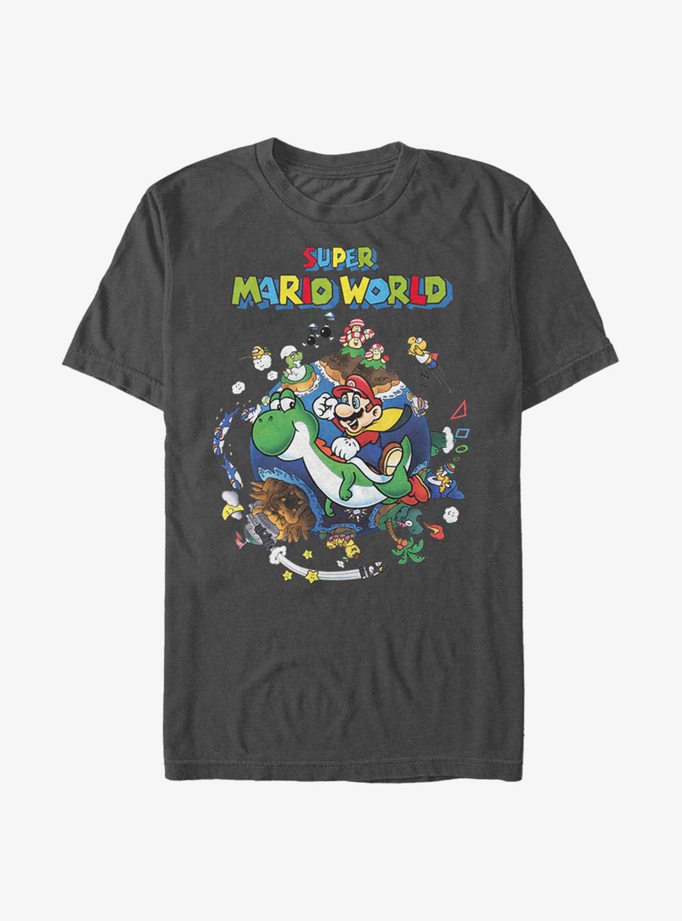 Nintendo Super Mario Super Famicom World T-Shirt, , hi-res