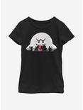 Nintendo Super Mario Halloween Silhouettes Youth Girls T-Shirt, BLACK, hi-res