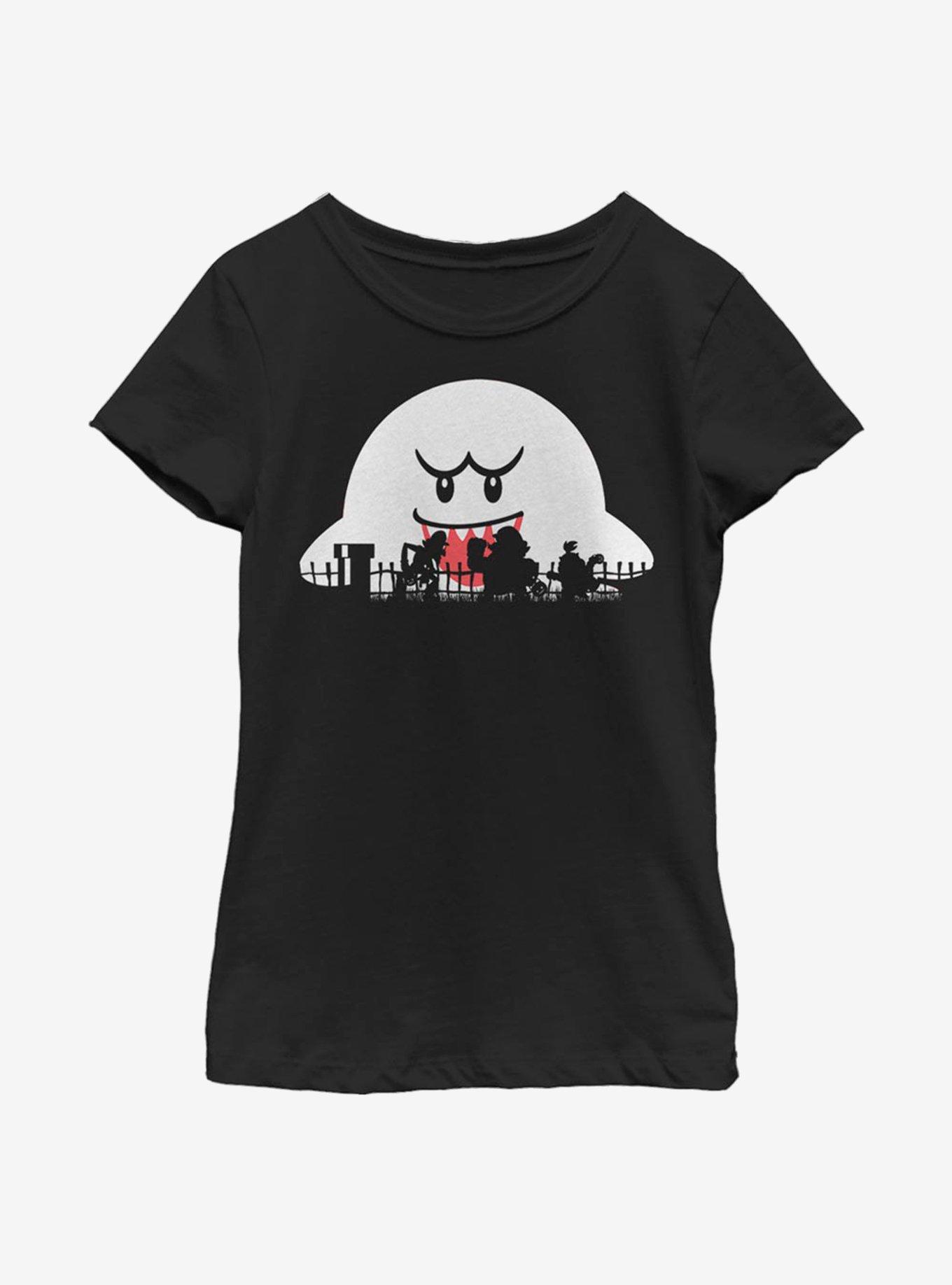 Nintendo Super Mario Halloween Silhouettes Youth Girls T-Shirt, , hi-res