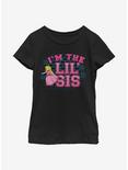 Nintendo Super Mario Little Sis Youth Girls T-Shirt, BLACK, hi-res