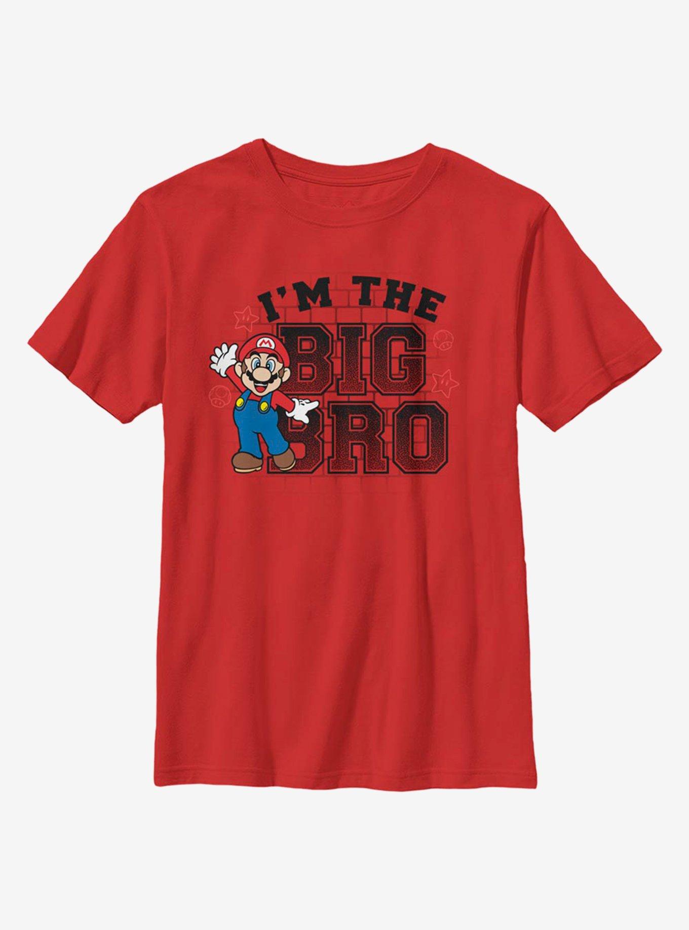 Nintendo Super Mario Big Bro Youth T-Shirt, RED, hi-res