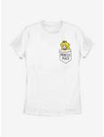 Nintendo Super Mario Faux Pocket Peach Womens T-Shirt, WHITE, hi-res