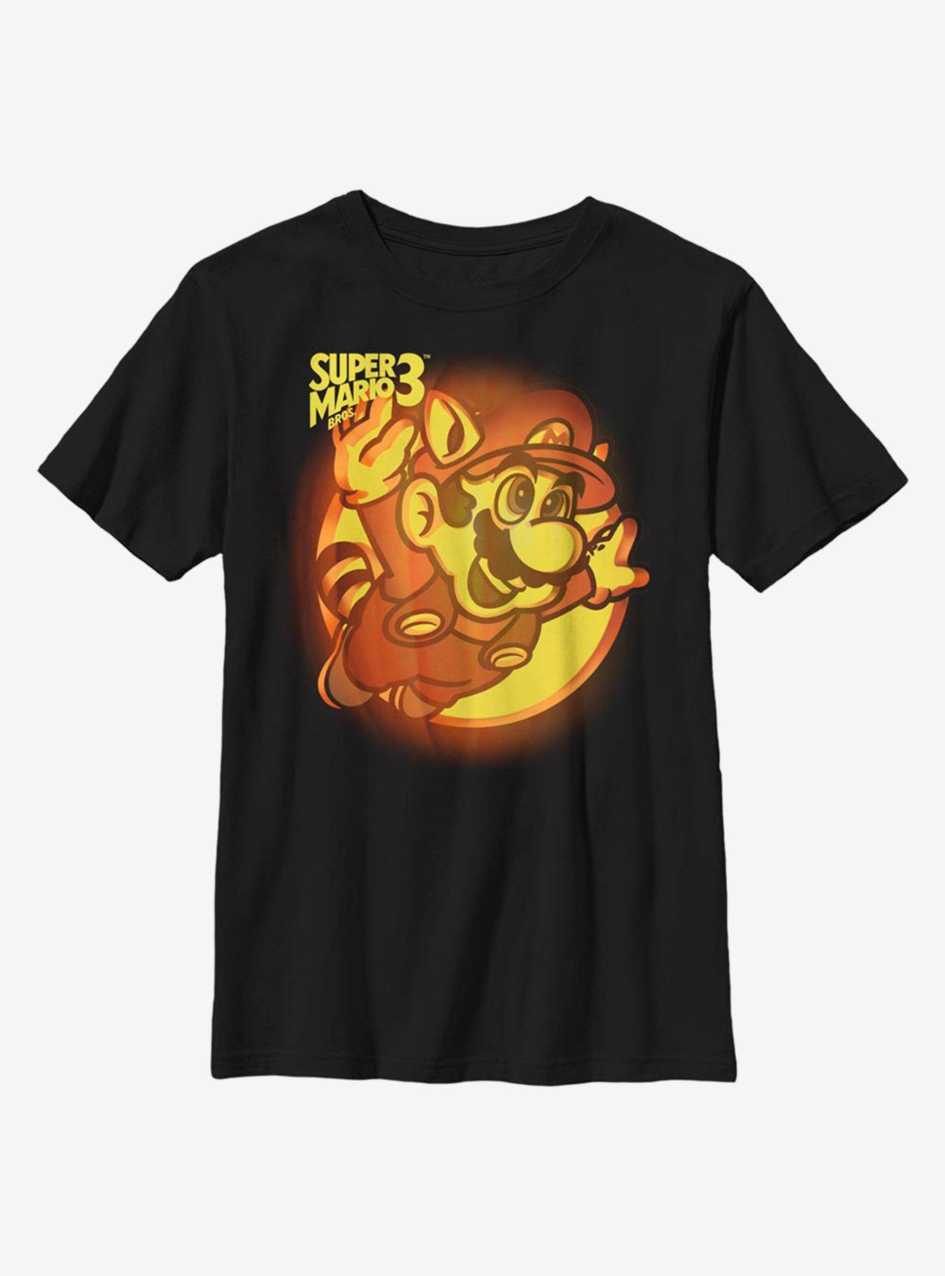 Nintendo Super Mario Pumpkin Logo Youth T-Shirt, , hi-res