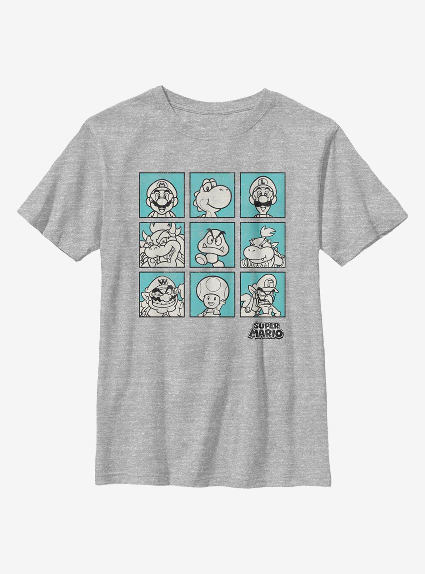 Nintendo Super Mario Box Seats Youth T-Shirt, , hi-res