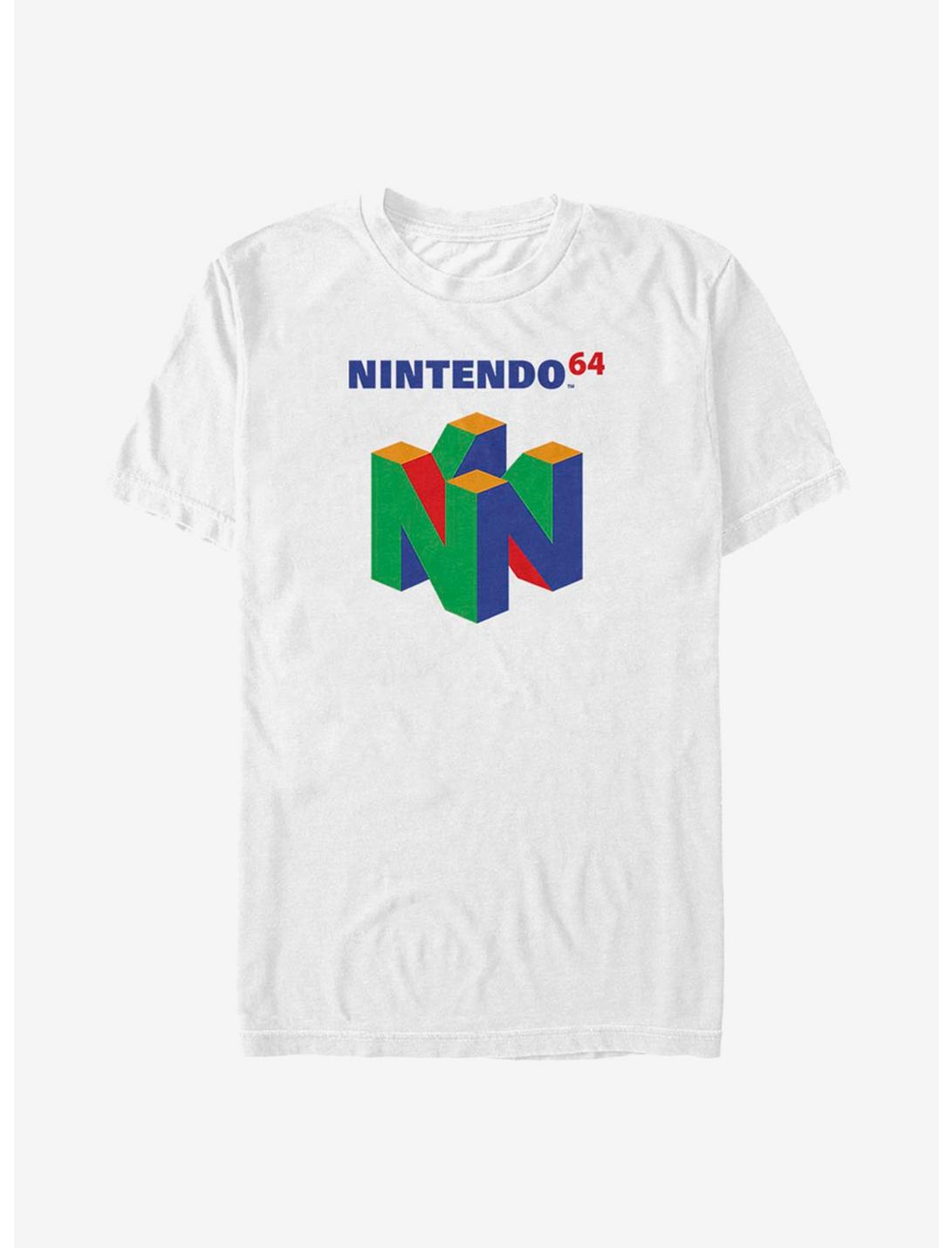 Nintendo N64 Logo T-Shirt, WHITE, hi-res