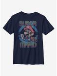 Nintendo Super Mario Super '85 Fade Youth T-Shirt, NAVY, hi-res