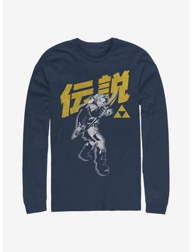 Nintendo The Legend Of Zelda Japanese Text Long-Sleeve T-Shirt, , hi-res