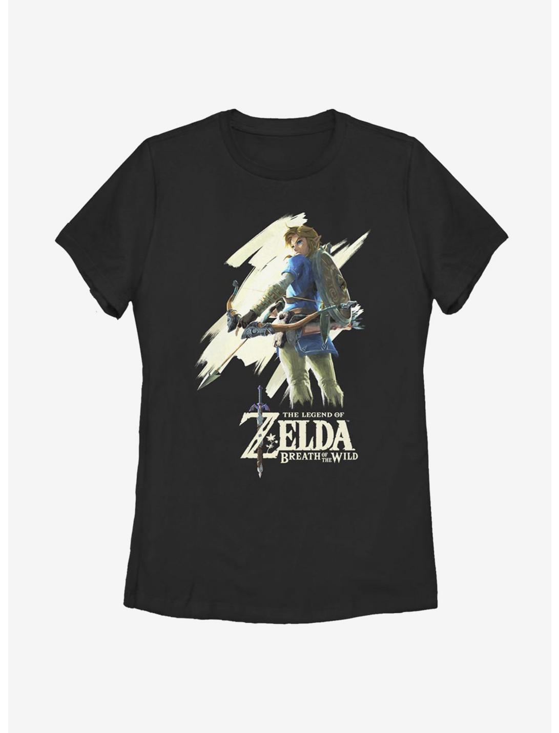 Nintendo The Legend Of Zelda Basic Breath Womens T-Shirt, BLACK, hi-res