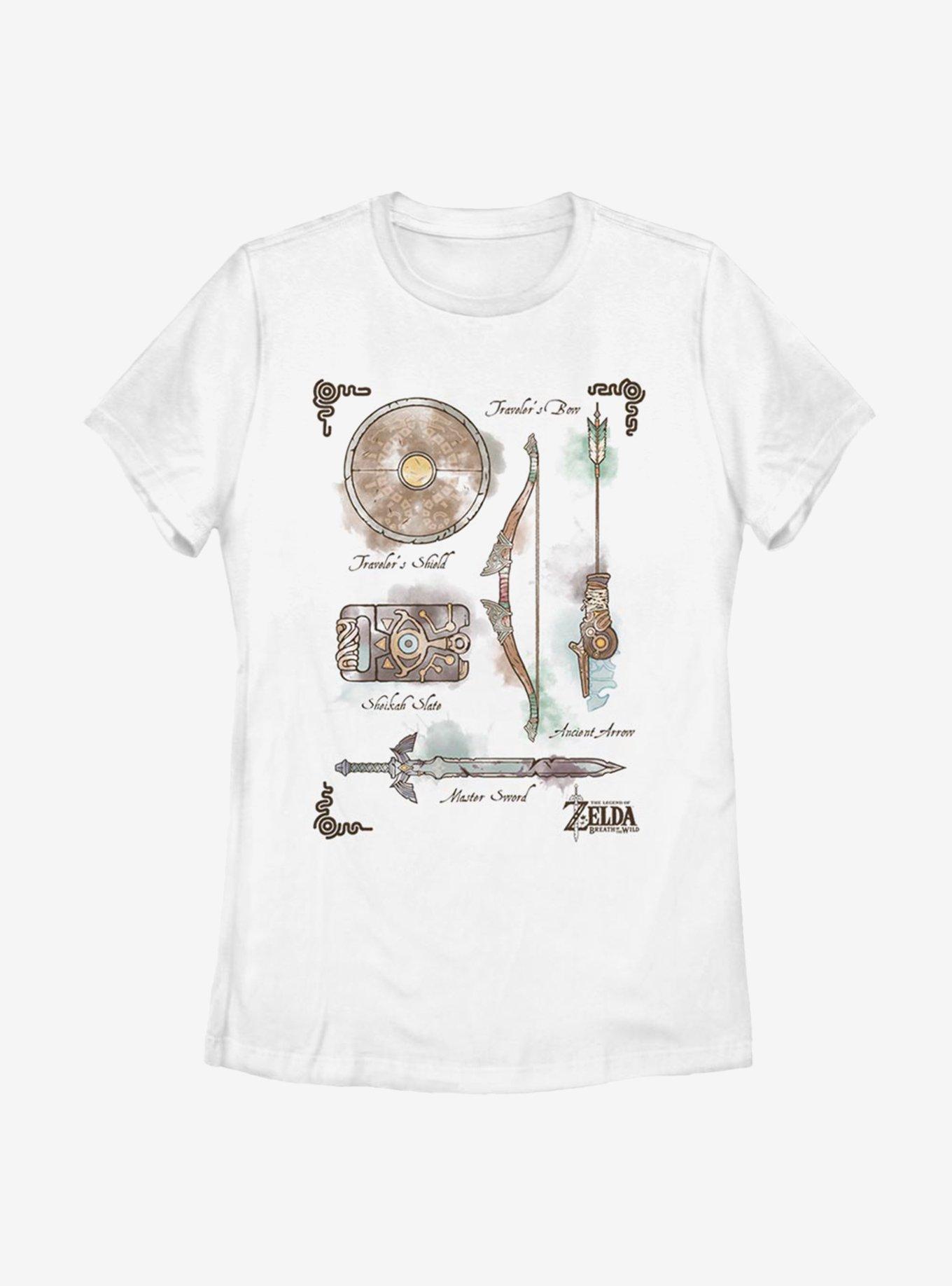 Nintendo The Legend Of Zelda Inventory Womens T-Shirt, , hi-res