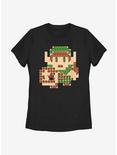 Nintendo The Legend Of Zelda Link Map Womens T-Shirt, BLACK, hi-res