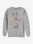 Nintendo Animal Crossing Character Textbook Sweatshirt, ATH HTR, hi-res