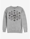 Nintendo Animal Crossing: New Horizons Group Sweatshirt, ATH HTR, hi-res
