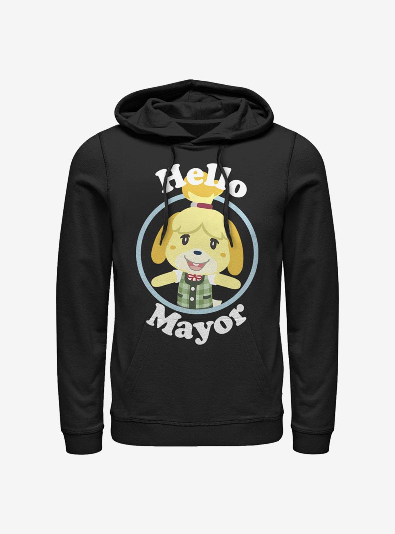 Nintendo Animal Crossing Hello Mayor Hoodie, BLACK, hi-res