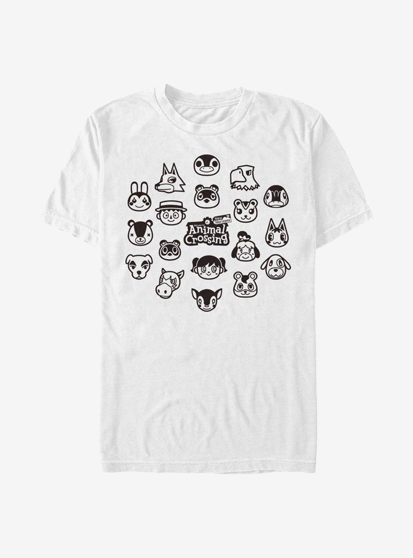 Nintendo Animal Crossing: New Horizons Group T-Shirt, WHITE, hi-res