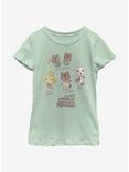 Nintendo Animal Crossing Character Textbook Youth Girls T-Shirt, MINT, hi-res