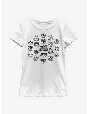 Nintendo Animal Crossing: New Horizons Group Youth Girls T-Shirt, , hi-res